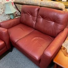 Load image into Gallery viewer, Leather 2 Seater Sofa and Armchair