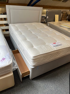 4 Ft 6 Bed Set with Storage and Headboard