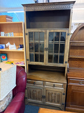 Load image into Gallery viewer, Vintage Tall Oak Display Unit