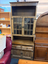 Load image into Gallery viewer, Vintage Tall Oak Display Unit
