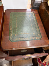 Load image into Gallery viewer, Vintage Leather Top 2 Drawer Filing Cabinet with Key