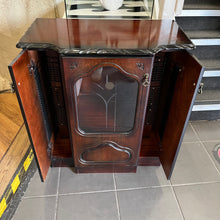 Load image into Gallery viewer, Mahogany Ornate 3 Door Entertainment Unit
