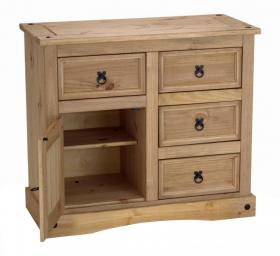 Corona Sideboard 1 Door 4 Drawer