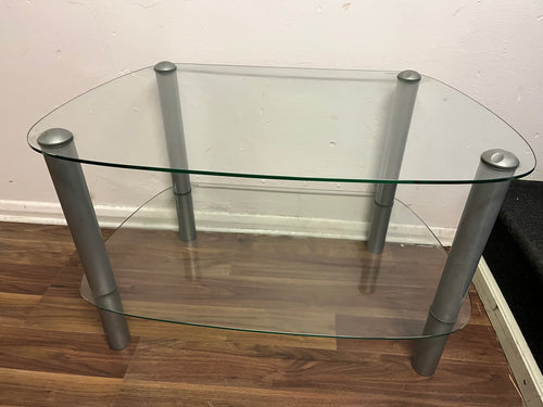 Glass and Chrome TV Unit