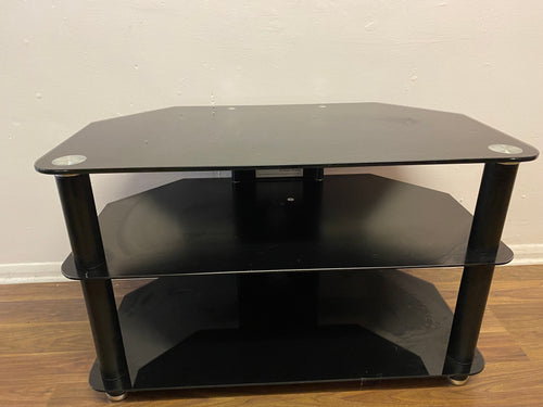 Black Glass TV Unit