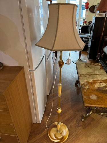 Small Marble Effect Standard Lamp
