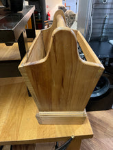 Load image into Gallery viewer, Solid Oak Heavy Magazine Rack