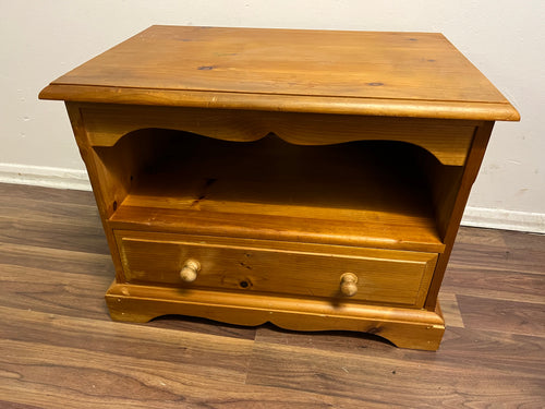 Pine 1 Drawer TV Unit with Shelf