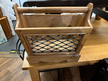 Load image into Gallery viewer, Solid Oak Heavy Magazine Rack