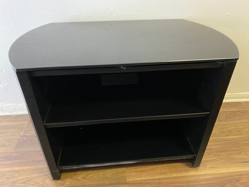 Black Ash and Glass TV Unit